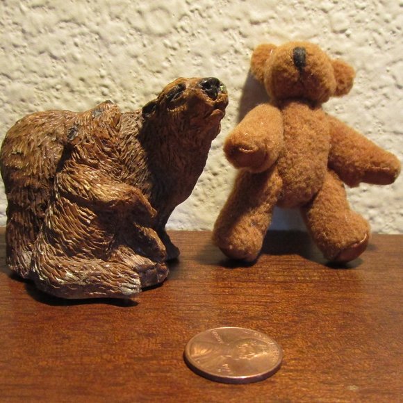 Set #1 of Nine Miniature Bear Figurines - Picture 3 of 16